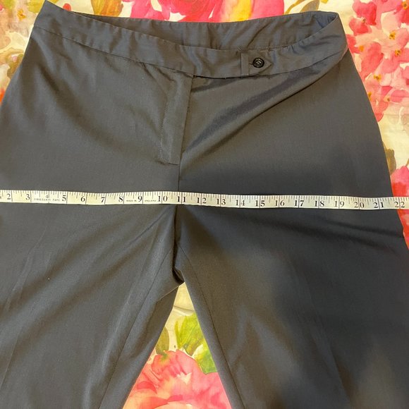 NINE WEST Capri Pants Size 10 Slate Gray Slight Stretch Zip Up Golf - Picture 10 of 13